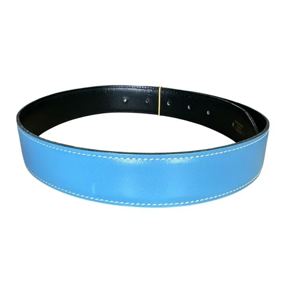 41 Hermes Blue Belt 65cm Full Set - Picture 4 of 11